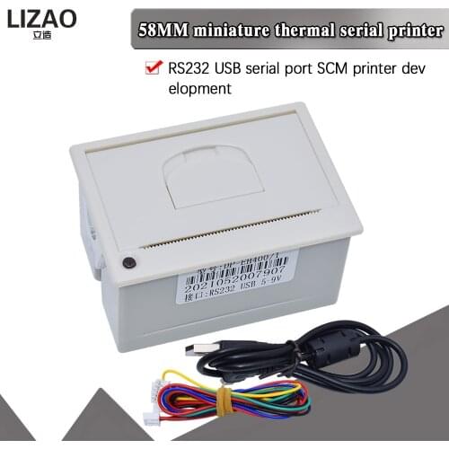 Receipt Thermal Printer 58mm Super Mini Embedded Low Noise Optional USB Port Printer Thermal