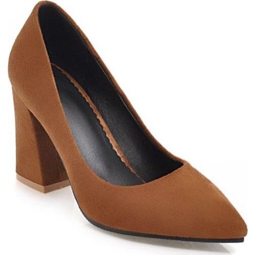 High and thick with the new spring 2018 frosted lighter super small size 33-45 pointed shoes of 18114