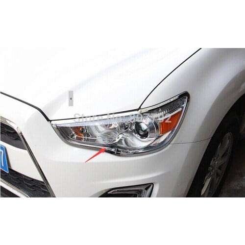 For Mitsubishi ASX 2011 2012 2013 2014 2015 Fog Light Lamp Cover Trim 2pcs/lot for ASX accessories