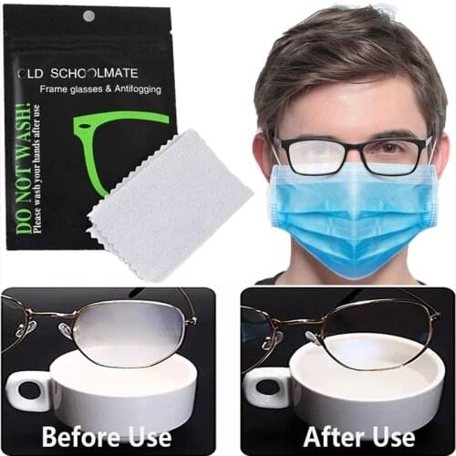 5/10/30 Pcs Anti-fog Glasses Cloth Reusable Glasses Wipes Eyeglass Sunglass Lens Cloth Defogger Glass Wipe Pre-moistened Wiping