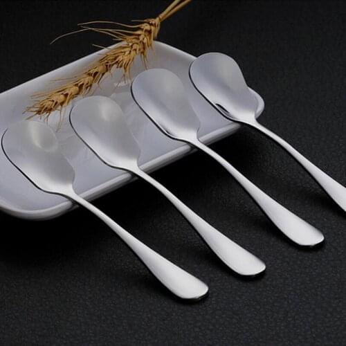 5 pcs Stainless steel ice cream spoon creative spoon ice cream coffee spoon