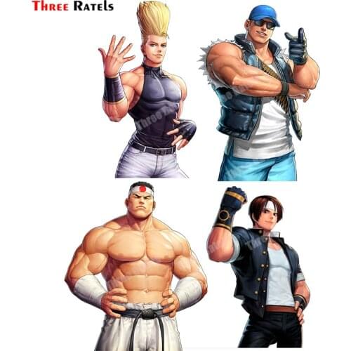 Three Ratels B566 Anime Benimaru Nikaido Clark Steel Daimon Goro And Kyo Kusanagi KOF97 Car Accessory Auto Decals Stickers Viny