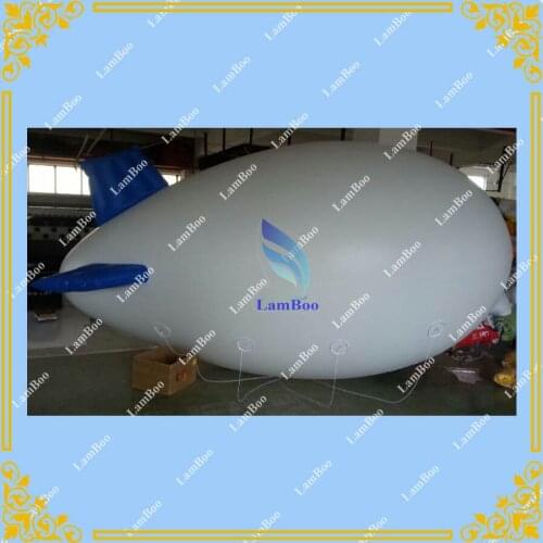 4m/13ft White Inflatable Advertising Airship Inflatable Zeppelin for Different Events
