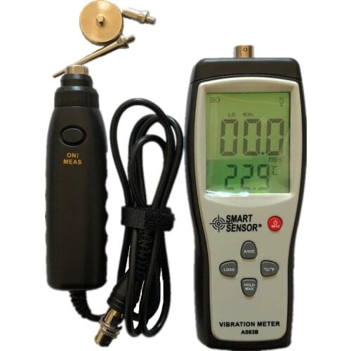 Digital Detached Probe Type Vibration Meter 0.1~199.9m/s Precision SmartSensor AS63B Vibration Measurer Tester Gauge Analyzer