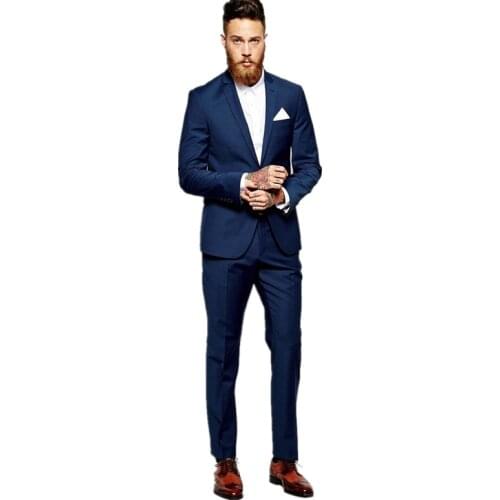 Custom Made Groomsmen Best Man Suit Wedding Men Groom Tuxedos Formal Party Wear Tops + pants + vest