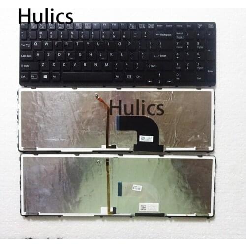Hulics used Original laptop Keyboard for SONY SVE17 SVE1711 SVE1712 SVE1713 SVE1712L1E MBX-267 149150811US with backlight