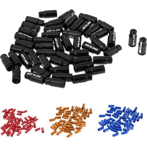 50pcs/bottle Alloy Mountain Road Bicycle Bike Tire Valve Caps Dust Covers