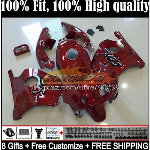 Injection Body For HONDA CBR 250RR 250CC CBR250RR 1988 1989 40CL.24 CBR 250 RR CC MC19 CBR250 RR 88 89 OEM Fairings Wine red