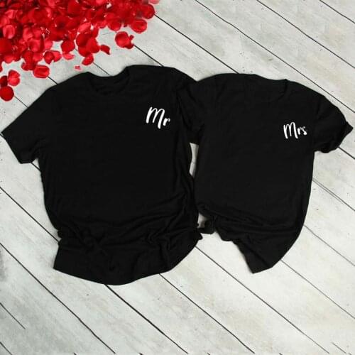 40# Men Couples Harajuku T-shirts Lover Valentines Day Short Sleeve Love Letter Vintage Print Casual T-shirts Tops Футболки