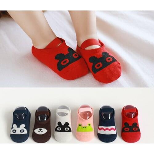 Kids socks girls socks for children new autumn non-slip floor socks cute cartoon webbing anti-shedding baby socks childrens