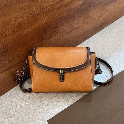 New Vintage Style Crossbody Bags For Women Casual Small Shoulder Bag Pu Leather Ladies Handbags Designer Cross Body