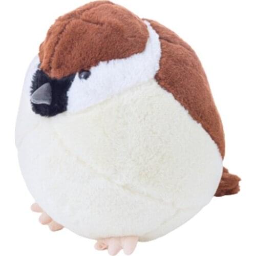 30-50cm Lifelike Animal Bird Sparrow Plush Toys Stuffed Sparrow Dolls Pillow Kid Children Baby Toys Boys Girls Birthday Gift