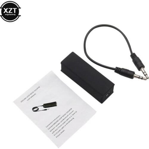 Ground Loop Noise Isolator Audio System Home Stereo with 3.5mm AUX Jack Audio Cable Noise Canceling for Car Audio System
