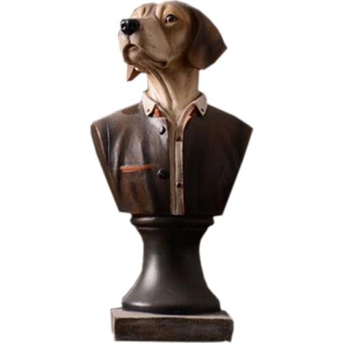 Modern Creative Office Home Decorative Dolls Gift Resin Jazz Dog