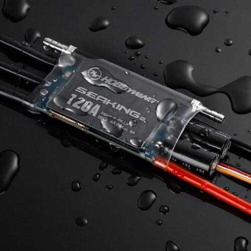 Hobbywing Seaking Pro 120A Waterproof Brushless ESC for Boats SeaKing-120A-Pro (Professional Edition)