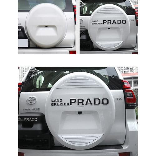 Rear Back Spare Tire Cover Trim Decoration Strip for prado