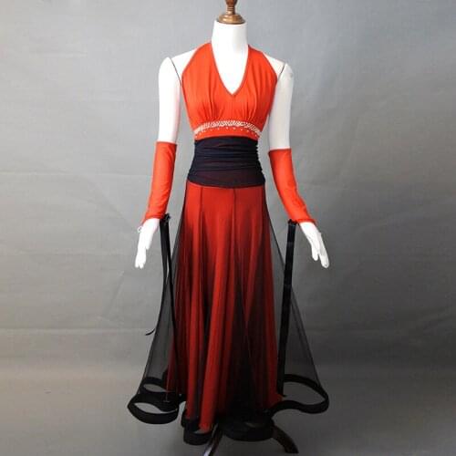 Sexy standard dance dresses woman ballroom dress dance wear for women costume dress waltz dress flamenco dance gown costumes