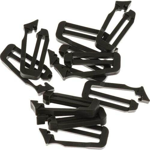 Mag Lightweight 10Pcs 25mm Plastic Molle Webbing Connecting Clips Strap Buckle Clip Outdoor Camping Backpack Bag Accessory