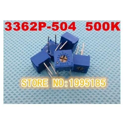 10pcs 3362 P - 504 precision adjustable potentiometer 500 k lap potentiometer