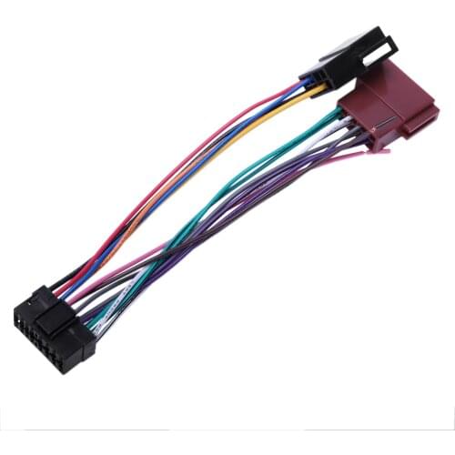 16Pin Car Stereo Radio Harness For Sony Radio Play Plug Auto Adapter Harness Connector Sksy16-21 + Iso