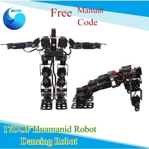 17DOF Humanoid Dancing Robot/ Biped Walking Robot Teaching kit 17 Degrees of Freedom Debugging Experiment Set Robotic DIY
