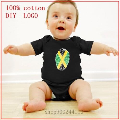 2020 Unisex Newborn Boys Girls Bodysuits baby Jamaica Fingerprint Stylish Clothes 100% Cotton Baby Boy Clothes Roupas de bebe
