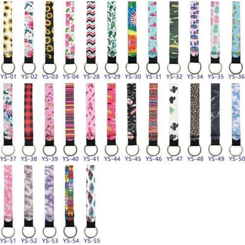 500pcs/lot many Style Key Chain Neoprene Rose Bag Charmer Keychain With Metal Buckles In Front for Wedding Favors Gift For Guest