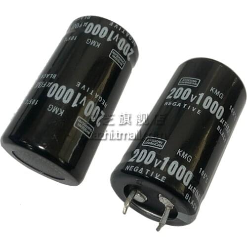 200V1000uf volume 25x45mm aluminum electrolytic capacitor
