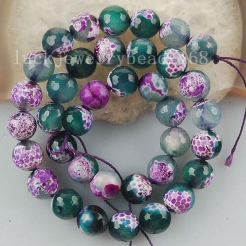 Free shipping Women 10mm Dark Green Purple Carnelian Faceted Ball Loose Beads FG6153