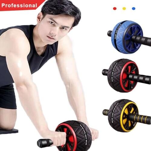 No Noise Abdominal Muscle Wheel Trainer Ab Roller Abdominal Wheel Gym Home Fitness Training Workout Equipment Men Women