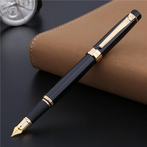 Picasso 917 Pimio Emotion of Rome Fountain Pen Black with Gold Clip Quality Phosphor Copper Sheet Box Optional Writing Ink Pens