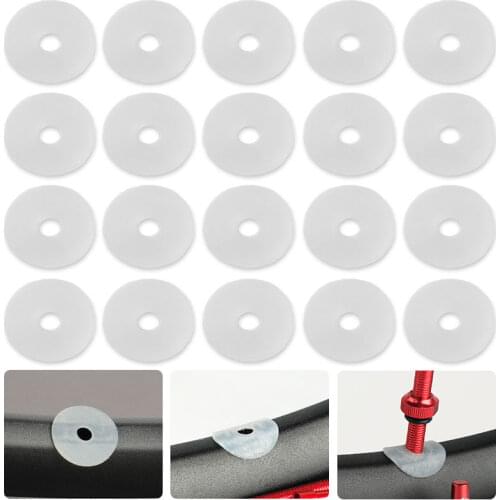 Deemount 20PCS Valve Install Parts Rim Protection Sticker Schrader Presta Nozzle Applicable Pad Tubeless Nipple Gasket