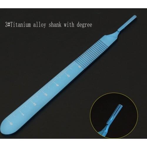 Plastic surgery scalpel knife holder double eyelid beauty equipment 3#11 titanium alloy knife handle with engraving