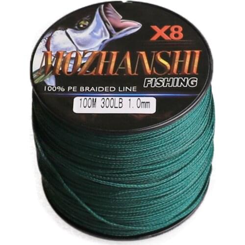 DORISEA new MOZHANSHI 8 Strands 100M PE Multifilament Braided Fishing Line Wire 6-300LB