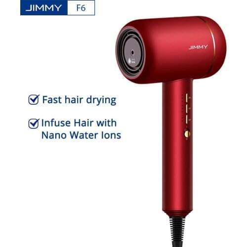 JIMMY F6 Hair Dryer Electric Portable Negative Ion 1800W Hair Dryer Nano Water Ion Noise Reducing PID Heat Control Hair Dryer