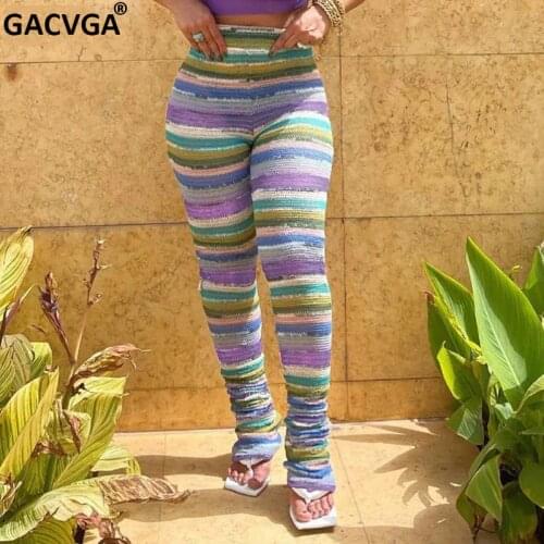 Женские трикотажные брюки GACVGA China At AliExpress