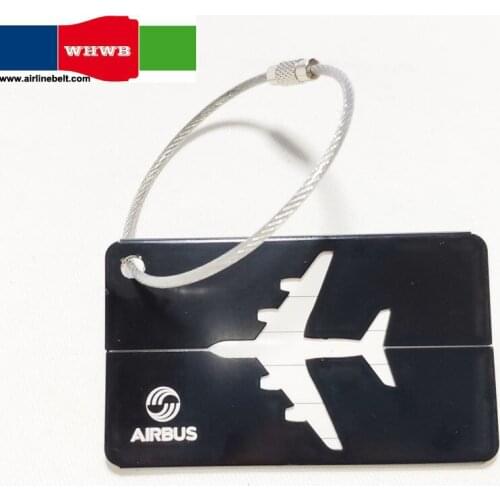 Perfect Airbus/Boeing airline airplane luggage tags silver aircraft travel tags identity card lock special for flying lover