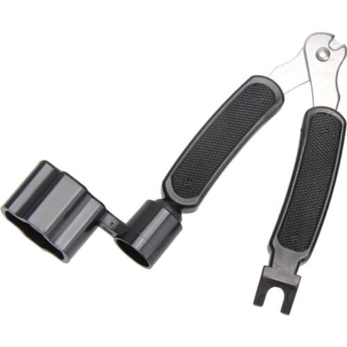 Integrated Bridge Pin Puller for Acoustic Instruments Pro Winder String Winder & Cutter Guitar Banjo Mandolin Tool