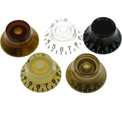 KAISH USA/Imperial Spec LP Guitar Bell Knobs 24 Fine Spline Top Hat Knobs for Gibson Les Pauls or CTS Pots