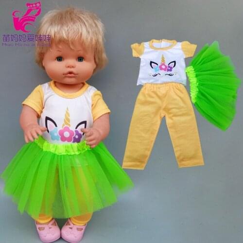 16 inches baby doll clothes skirt set 40cm Nenuco Ropa y su Hermanita bebe doll outwear set