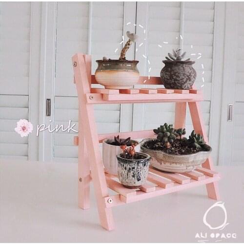 Living Room Floor Solid Wood Balcony Flower Stand Wooden Shelf Multi-layer Multi-functional Succulent Green Radish Display Stand