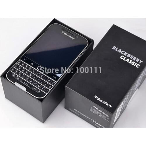 Original BlackBerry Classic Q20 cell Phone unlocked Dual core 2GB RAM 16GB ROM 8MP Camera AZERTY Keyboard, Free Shipping