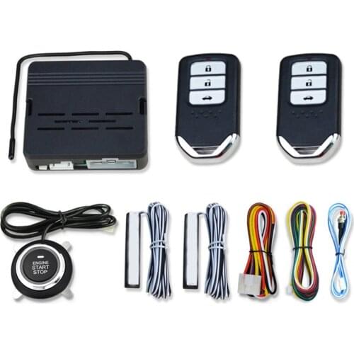 Original Car Keyless Entry System One Button Universal Start Vibration Alarm Pke 12V Remote Control Induction Starter