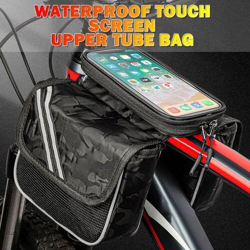 Bicycle Front Bag Reflective Bag Mobile Phone Bag Riding Outdoor Cycling Bicycle Bags MTB Road Bike Accessories Minimalist Style