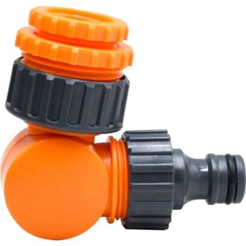 Black+Orange Simple Convenient Garden Hose Quick Connector Joint Shunt