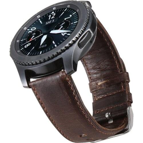 20mm/22mm Watch band for Samsung Galaxy watch 46mm strap for Gear s3 Frontier Crazy bracelet Huawei watch GT strap Grea S 3 46mm