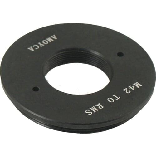 RMS thread to M42X1mm thread adapter for microscope objective, Close-up photo,micrography,photomicrograph