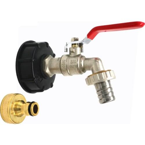 Ball Valve, 3/4 Inch Male Thread No Gas, 3/4 '' Outlet, 15mm Barbed Male Thread 1000 liter tank tap garden maintenance/watering