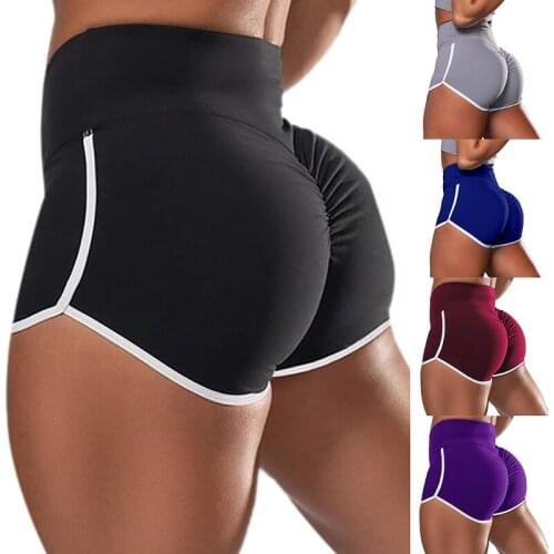 Yoga Shorts Womens Fitness Top Spandex Neon Elastic Running Workout Short Leggings For Ladies Gym Sport Short Pants Dropshipp