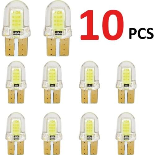 T10 LED W5W 8 COB Clearance Lights License Plate Light Car Door lamp Trunk Lamps Reading Bulb led 12V